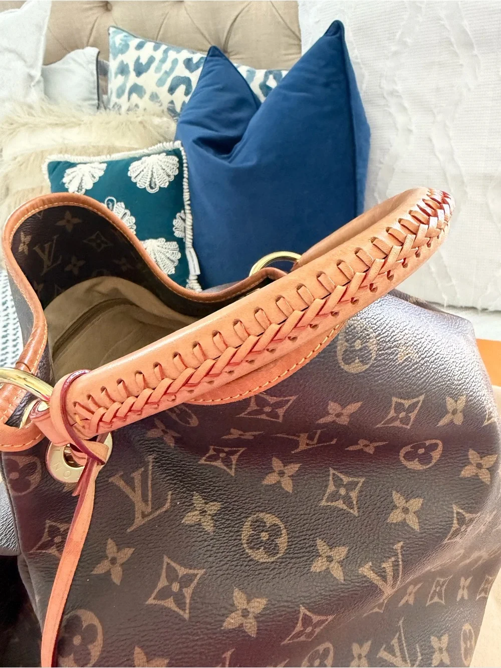 Louis Vuitton Brown Monogram Canvas Handbag ARTSY